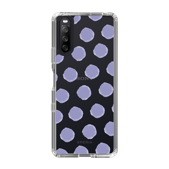 Slim Protection Case［ Original - Favorite Color Polka Dots - Purple ］
