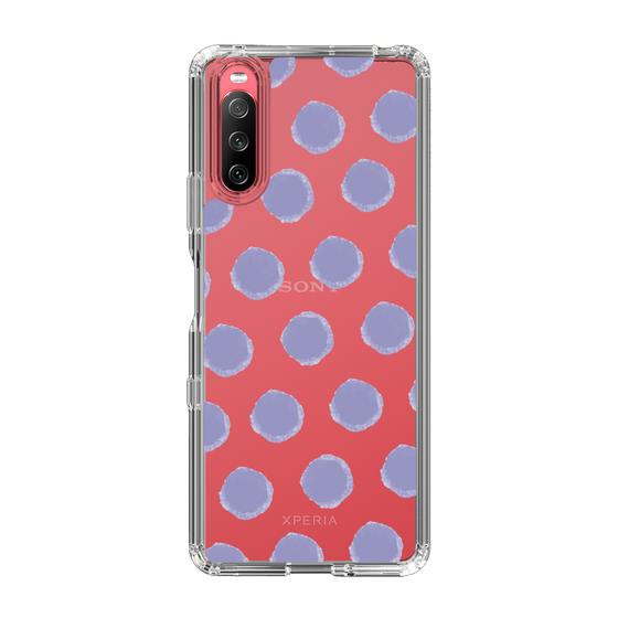 Slim Protection Case［ Original - Favorite Color Polka Dots - Purple ］