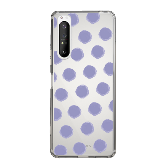 Slim Protection Case［ Original - Favorite Color Polka Dots - Purple ］