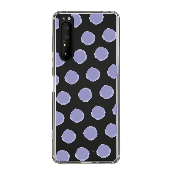 Slim Protection Case［ Original - Favorite Color Polka Dots - Purple ］