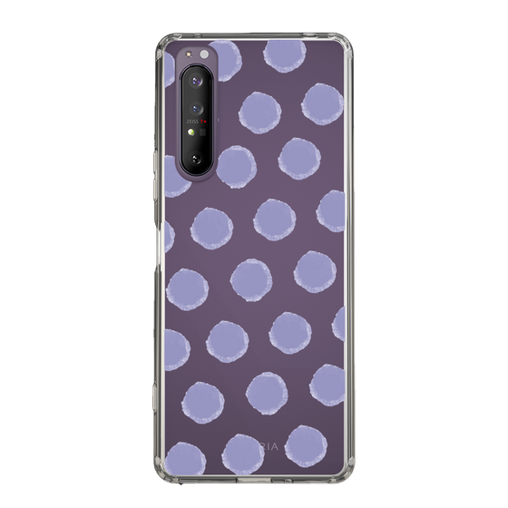 Slim Protection Case［ Original - Favorite Color Polka Dots - Purple ］