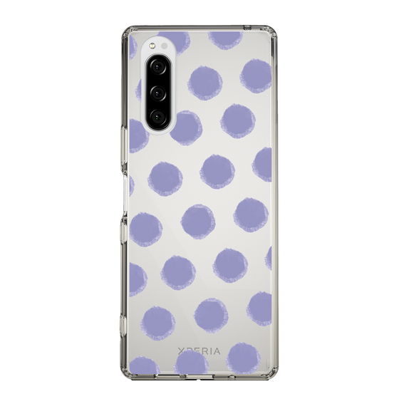 Slim Protection Case［ Original - Favorite Color Polka Dots - Purple ］