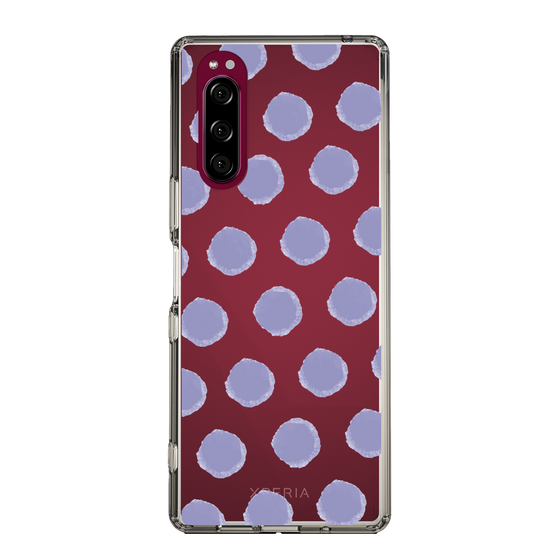 Slim Protection Case［ Original - Favorite Color Polka Dots - Purple ］