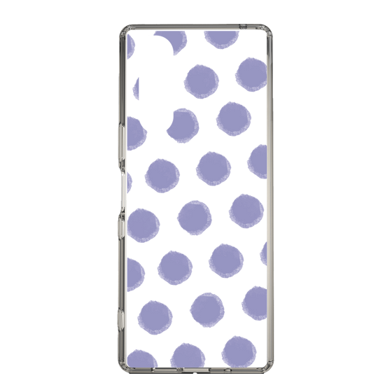 Slim Protection Case［ Original - Favorite Color Polka Dots - Purple ］
