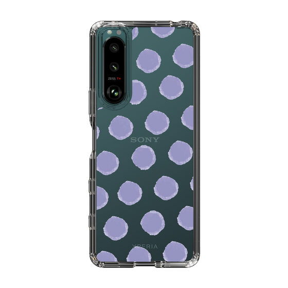 Slim Protection Case［ Original - Favorite Color Polka Dots - Purple ］