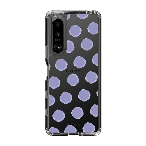 Slim Protection Case［ Original - Favorite Color Polka Dots - Purple ］