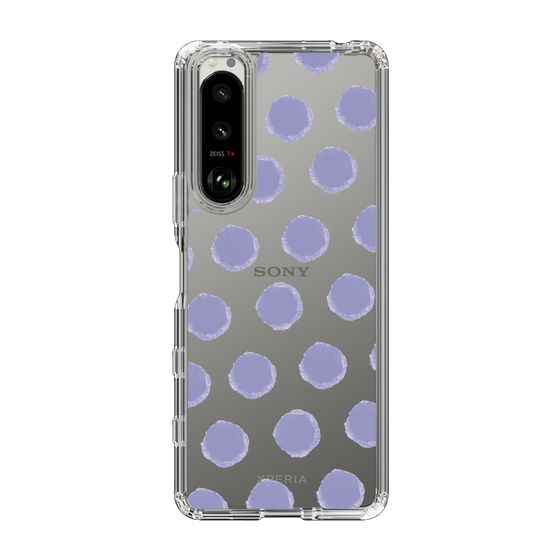 Slim Protection Case［ Original - Favorite Color Polka Dots - Purple ］