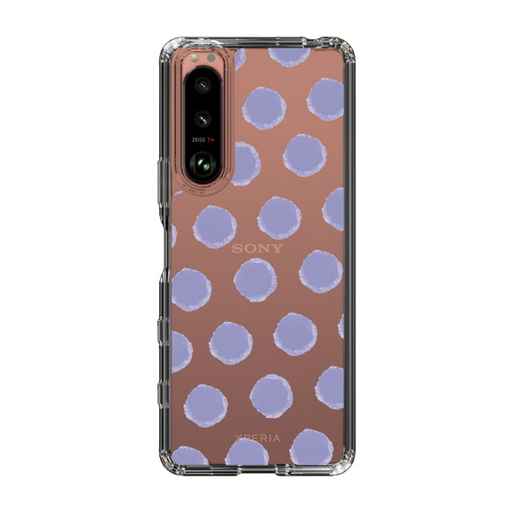 Slim Protection Case［ Original - Favorite Color Polka Dots - Purple ］