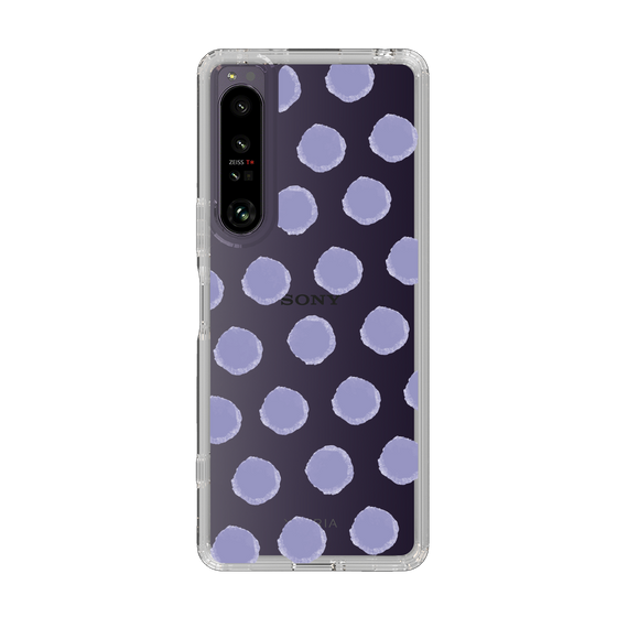 Slim Protection Case［ Original - Favorite Color Polka Dots - Purple ］