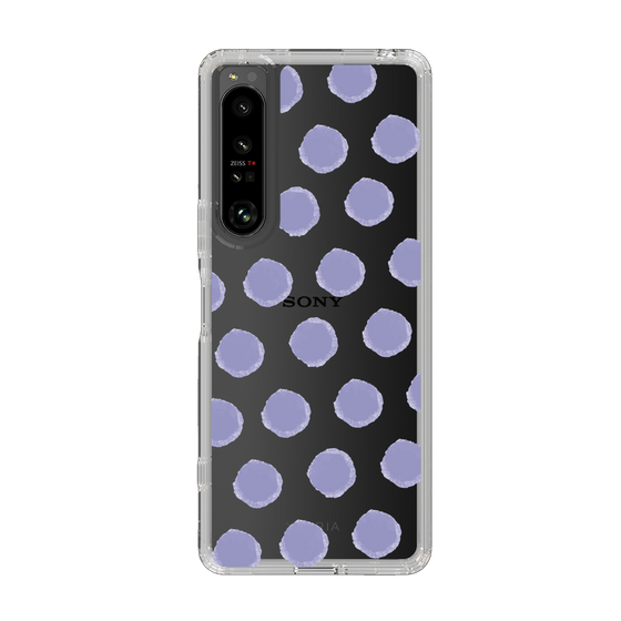 Slim Protection Case［ Original - Favorite Color Polka Dots - Purple ］