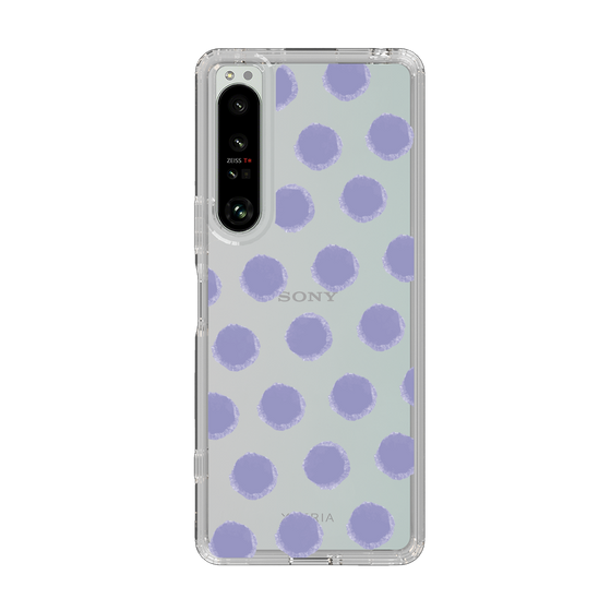 Slim Protection Case［ Original - Favorite Color Polka Dots - Purple ］