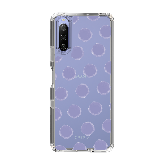 Slim Protection Case［ Original - Favorite Color Polka Dots - Purple ］