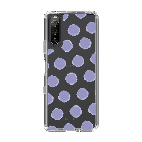 Slim Protection Case［ Original - Favorite Color Polka Dots - Purple ］