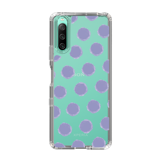 Slim Protection Case［ Original - Favorite Color Polka Dots - Purple ］