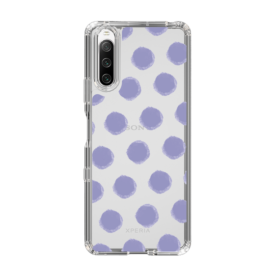 Slim Protection Case［ Original - Favorite Color Polka Dots - Purple ］