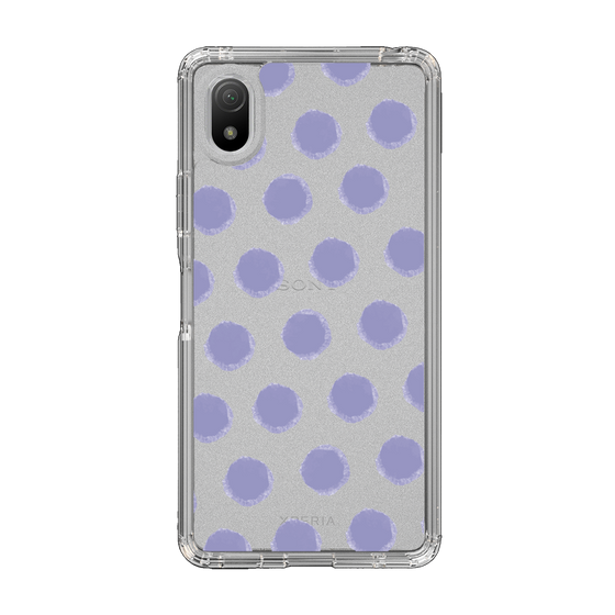 Slim Protection Case［ Original - Favorite Color Polka Dots - Purple ］