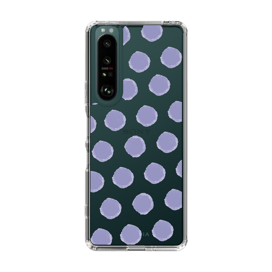 Slim Protection Case［ Original - Favorite Color Polka Dots - Purple ］