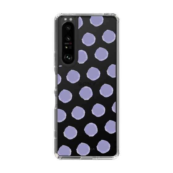 Slim Protection Case［ Original - Favorite Color Polka Dots - Purple ］