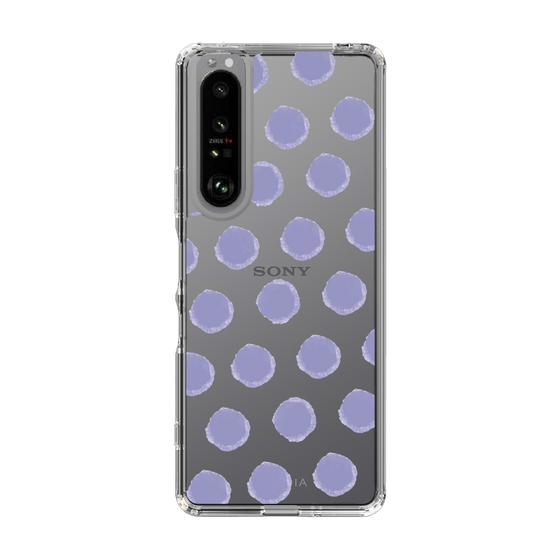 Slim Protection Case［ Original - Favorite Color Polka Dots - Purple ］