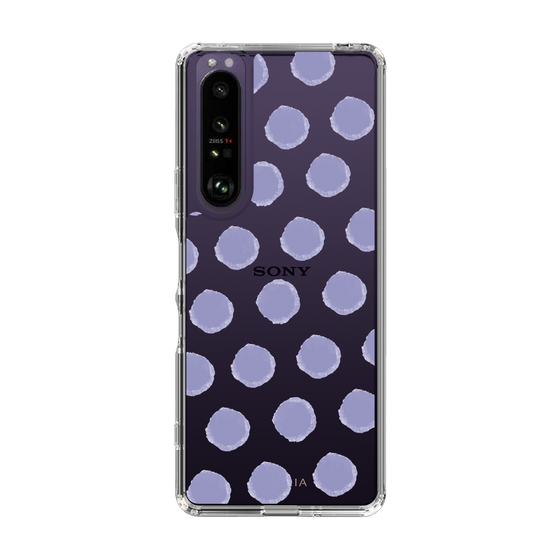 Slim Protection Case［ Original - Favorite Color Polka Dots - Purple ］