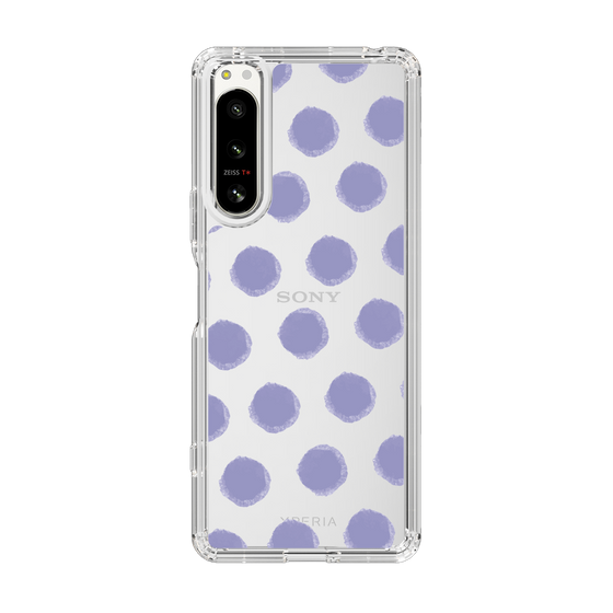Slim Protection Case［ Original - Favorite Color Polka Dots - Purple ］