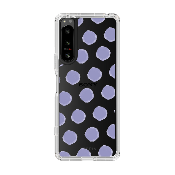 Slim Protection Case［ Original - Favorite Color Polka Dots - Purple ］