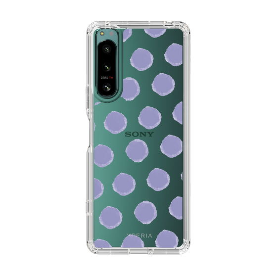 Slim Protection Case［ Original - Favorite Color Polka Dots - Purple ］