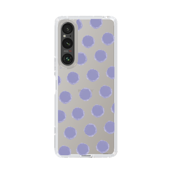 Slim Protection Case［ Original - Favorite Color Polka Dots - Purple ］