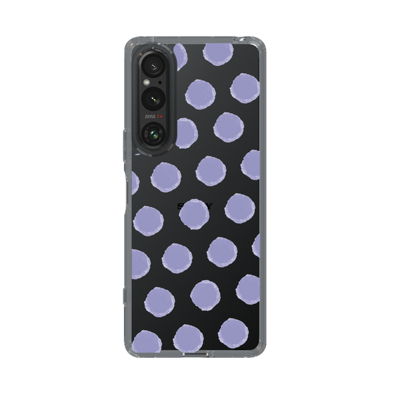 Slim Protection Case［ Original - Favorite Color Polka Dots - Purple ］