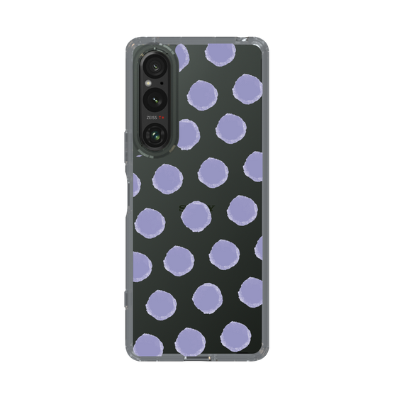 Slim Protection Case［ Original - Favorite Color Polka Dots - Purple ］