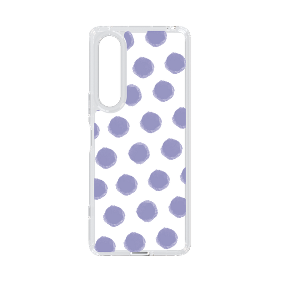 Slim Protection Case［ Original - Favorite Color Polka Dots - Purple ］