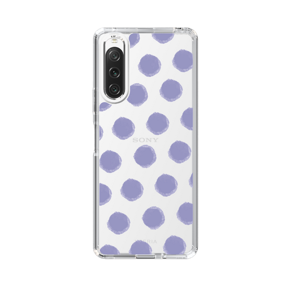 Slim Protection Case［ Original - Favorite Color Polka Dots - Purple ］