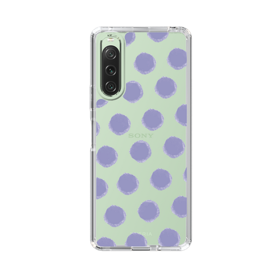 Slim Protection Case［ Original - Favorite Color Polka Dots - Purple ］