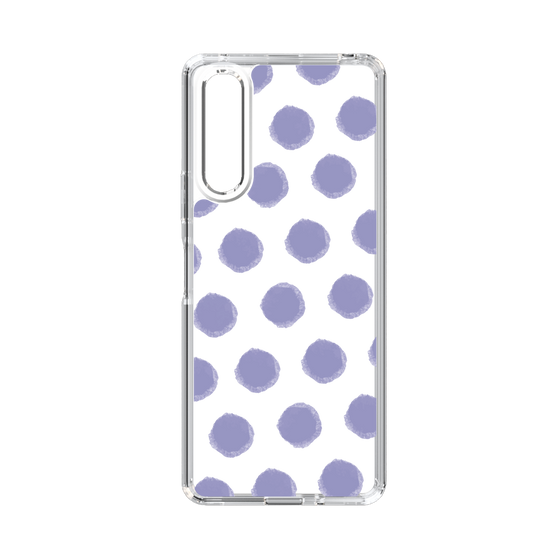 Slim Protection Case［ Original - Favorite Color Polka Dots - Purple ］