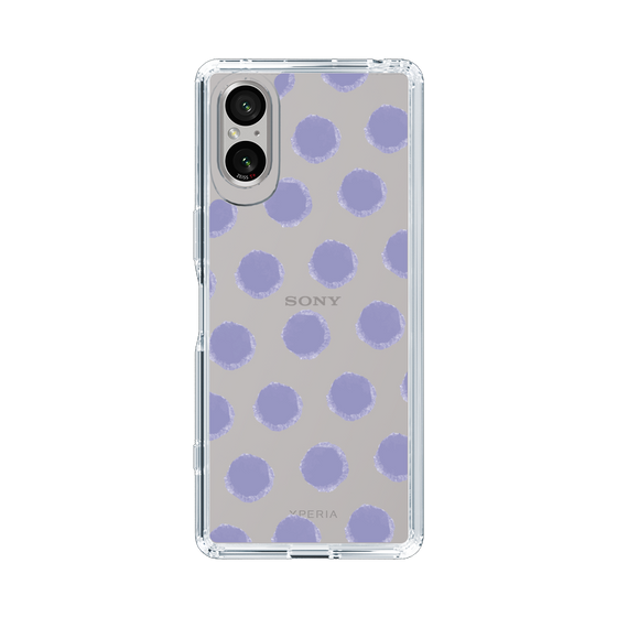 Slim Protection Case［ Original - Favorite Color Polka Dots - Purple ］