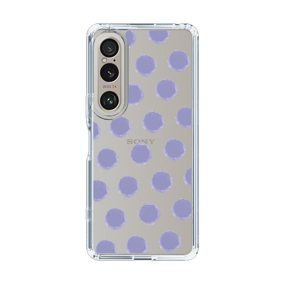 Slim Protection Case［ Original - Favorite Color Polka Dots - Purple ］