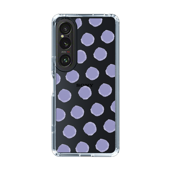 Slim Protection Case［ Original - Favorite Color Polka Dots - Purple ］