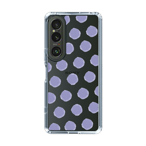 Slim Protection Case［ Original - Favorite Color Polka Dots - Purple ］