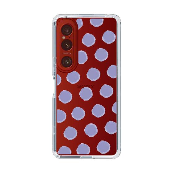 Slim Protection Case［ Original - Favorite Color Polka Dots - Purple ］