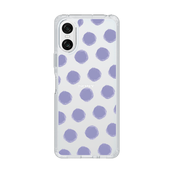 Slim Protection Case［ Original - Favorite Color Polka Dots - Purple ］