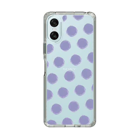 Slim Protection Case［ Original - Favorite Color Polka Dots - Purple ］