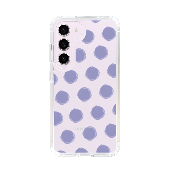 Slim Protection Case［ Original - Favorite Color Polka Dots - Purple ］