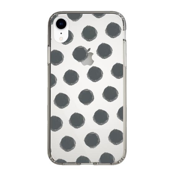 Slim Protection Case［ Original - Favorite Color Polka Dots - Black ］