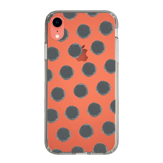 Slim Protection Case［ Original - Favorite Color Polka Dots - Black ］