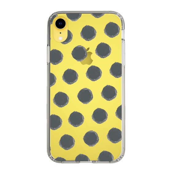 Slim Protection Case［ Original - Favorite Color Polka Dots - Black ］