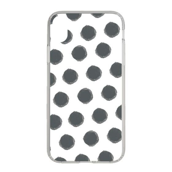 Slim Protection Case［ Original - Favorite Color Polka Dots - Black ］