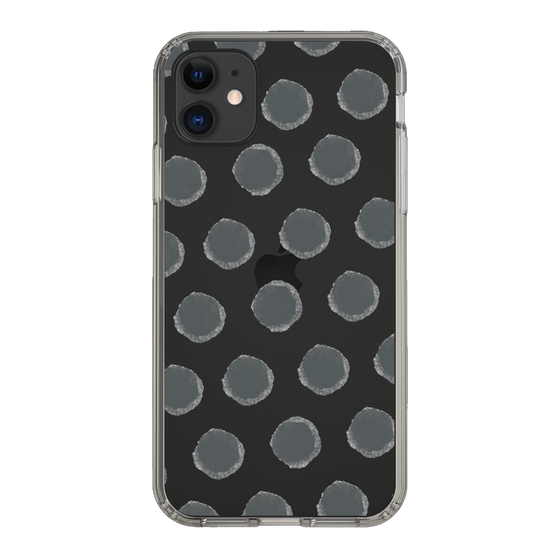Slim Protection Case［ Original - Favorite Color Polka Dots - Black ］