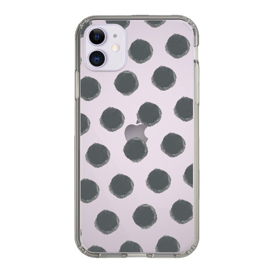 Slim Protection Case［ Original - Favorite Color Polka Dots - Black ］