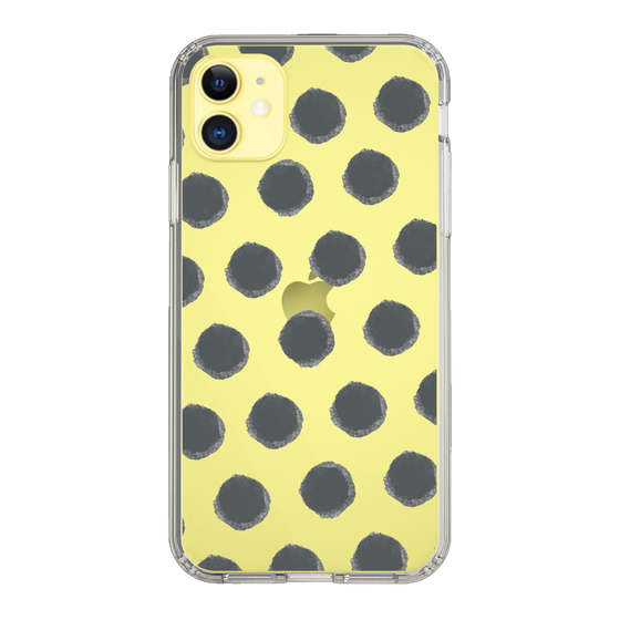 Slim Protection Case［ Original - Favorite Color Polka Dots - Black ］