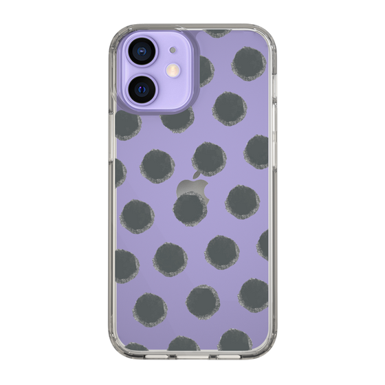 Slim Protection Case［ Original - Favorite Color Polka Dots - Black ］